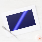 Sticker Rectangulaire Ligne bleue mince (Enveloppe)