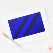 Sticker Rectangulaire Ligne bleue mince (Enveloppe)