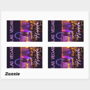 Sticker Rectangulaire Ligne d'atterrissage de Las Vegas