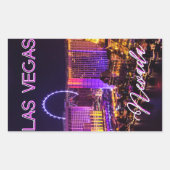 Sticker Rectangulaire Ligne d'atterrissage de Las Vegas (Devant)
