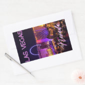 Sticker Rectangulaire Ligne d'atterrissage de Las Vegas (Enveloppe)
