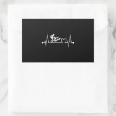 Sticker Rectangulaire Ligne de Jet Ski (Sac)