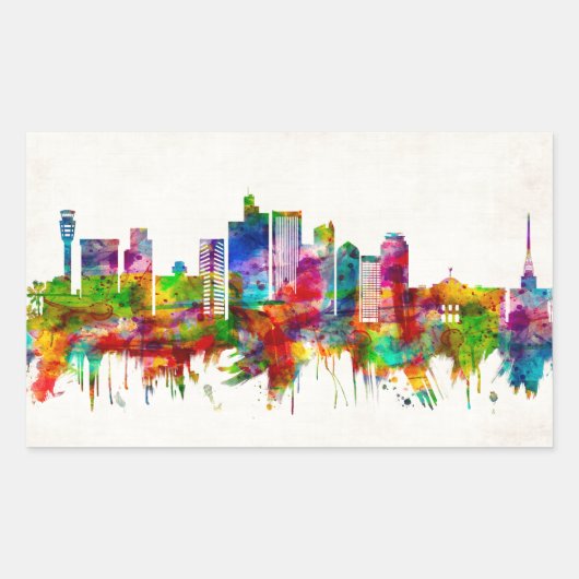 Sticker Rectangulaire Ligne de Phoenix (Devant)