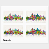 Sticker Rectangulaire Ligne du Minneapolis (Feuille)