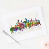 Sticker Rectangulaire Ligne du Minneapolis (Enveloppe)