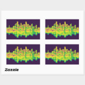 Sticker Rectangulaire Ligne du Minneapolis (Feuille)