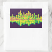 Sticker Rectangulaire Ligne du Minneapolis (Sac)