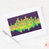 Sticker Rectangulaire Ligne du Minneapolis (Enveloppe)