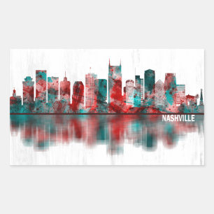 Sticker Rectangulaire Ligne du Tennessee