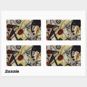 Sticker Rectangulaire Ligne ininterrompue Kandinsky Transverse (Feuille)