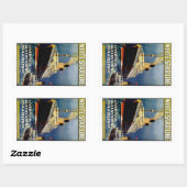 Sticker Rectangulaire Ligne White Star (Feuille)