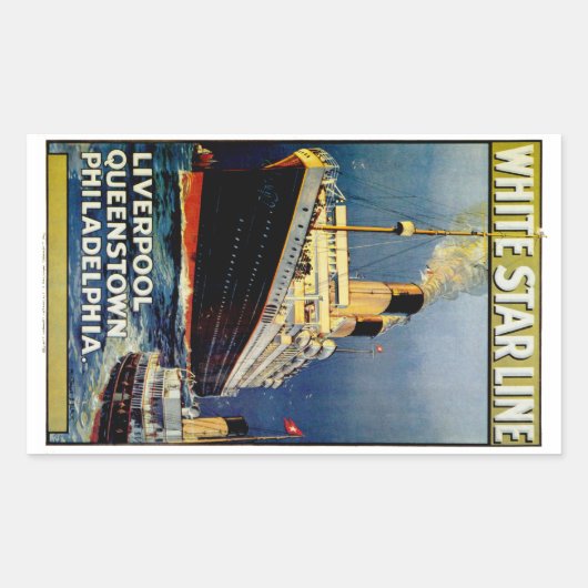 Sticker Rectangulaire Ligne White Star (Devant)