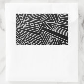Sticker Rectangulaire lignes abstraites (Sac)