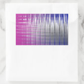 Sticker Rectangulaire lignes croisées (Sac)
