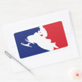 Sticker Rectangulaire Ligue majeure de motoneige (Enveloppe)