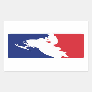 Sticker Rectangulaire Ligue majeure de motoneige