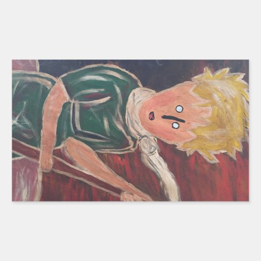 Sticker Rectangulaire Lil Pee (Devant)