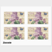 Sticker Rectangulaire Lilac Dream (Feuille)