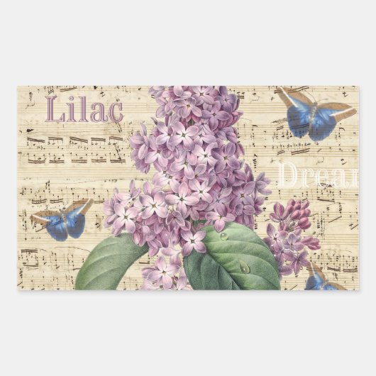 Sticker Rectangulaire Lilac Dream (Devant)