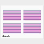 Sticker Rectangulaire Lilac rayures (Feuille)