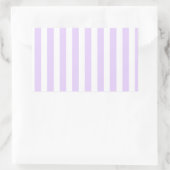 Sticker Rectangulaire Lilac violet et blanc bonbons rayures (Sac)