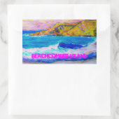 Sticker Rectangulaire L'île Beachcomber (Sac)