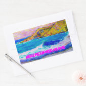 Sticker Rectangulaire L'île Beachcomber (Enveloppe)