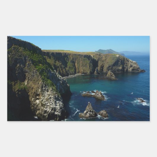 Sticker Rectangulaire L'île d'Anacapa dans le Parc national des îles Cha (Devant)