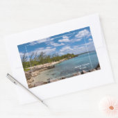 Sticker Rectangulaire L'île de Grand Cayman (Enveloppe)
