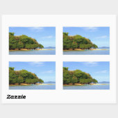 Sticker Rectangulaire L'île de Palawan (Feuille)