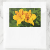 Sticker Rectangulaire Lilies péruviennes (Sac)