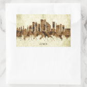 Sticker Rectangulaire Lima Pérou (Sac)