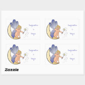 Sticker Rectangulaire L'imagination est la fée magique (Feuille)