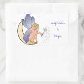 Sticker Rectangulaire L'imagination est la fée magique (Sac)