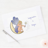 Sticker Rectangulaire L'imagination est la fée magique (Enveloppe)