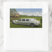 Sticker Rectangulaire limousine légère dans le pré (Sac)