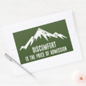 Sticker Rectangulaire L'Inconfort Est Le Prix De L'Admission (Enveloppe)