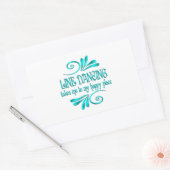 Sticker Rectangulaire Line Dancing Happy Place (Enveloppe)