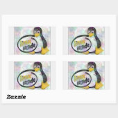Sticker Rectangulaire LINUX INSIDE Tux Linux Penguin Logo (Feuille)