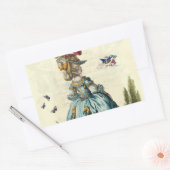 Sticker Rectangulaire l'invitation (oblong) (Enveloppe)