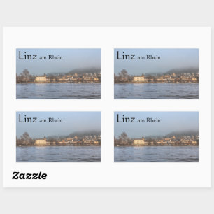 Sticker Rectangulaire Linz Rhein Allemagne Souvenir