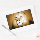 Sticker Rectangulaire Lion (Enveloppe)