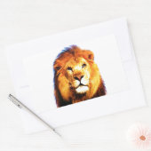 Sticker Rectangulaire Lion (Enveloppe)