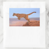 Sticker Rectangulaire Lion de montagne (Sac)