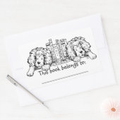 Sticker Rectangulaire Lion finit la plaque personnalisée (Enveloppe)