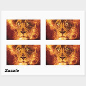 Sticker Rectangulaire Lion flamand de Juda (Feuille)