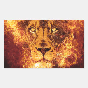 Sticker Rectangulaire Lion flamand de Juda