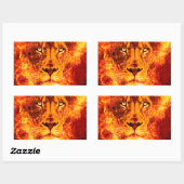 Sticker Rectangulaire Lion flamand de Juda (Feuille)