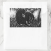 Sticker Rectangulaire Lion solitaire (Sac)