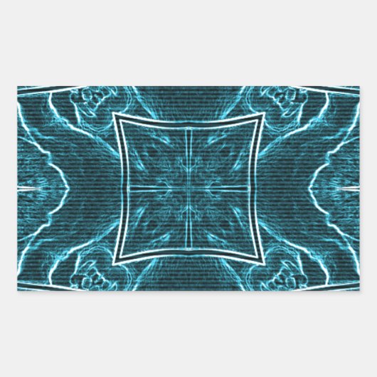 Sticker Rectangulaire Lions Partager l'art Imprimer (Devant)